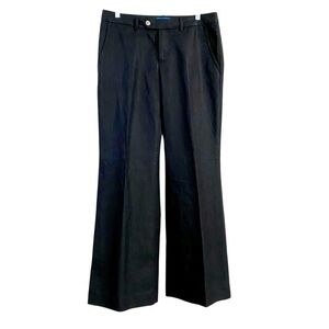 Black Trousers Pants Size 8 Linen Cotton Blend Breathable Business Officecore